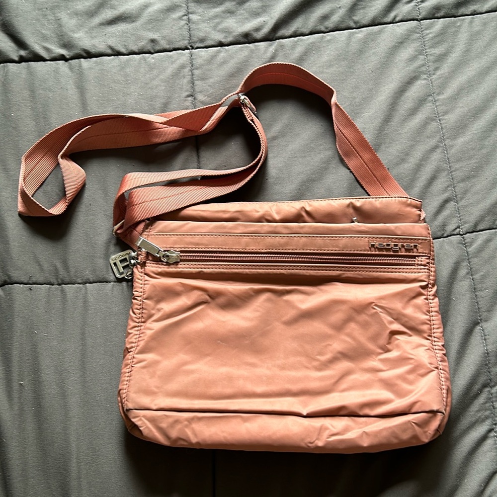 Metallic pink purse